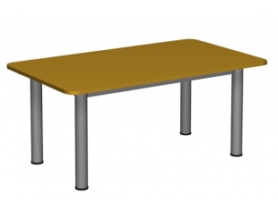 Stół prostokątny 1200x700 noga fi 60
