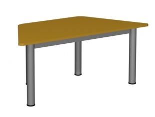 Stół trapezowy 1400x700 noga fi60