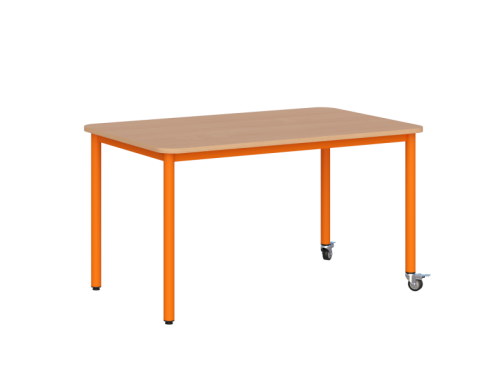 Stolik mobilny szkolno-przedszkolny, blat prostokątny 1200x700 mm (Nr 1, 2, 3) - F.H.U. Supellex - Meble