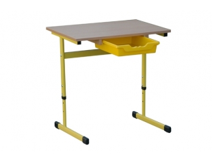 Ławka szkolna Reks Eko z szufladą plastikową